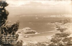 View of San Francisco from Top of Mt. Tamalpais California Postcard Postcard Postcard