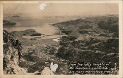 View from the Lofty Heights of Mount Tamalpais Postcard