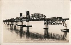 Southern Pacific Comapny's New $12,000,000 Martinez-Benicia Bridge Overland Limited Crossing Postcard