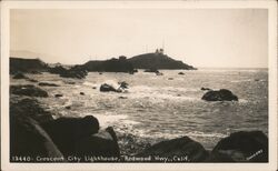 Crescent City Lighthouse, Redwood Hwy. California Postcard Postcard Postcard