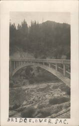 Bridge Over Sac. Sacramento, CA Postcard Postcard Postcard