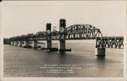 Southern Pacific Company Martinez-Benicia Bridge Postcard