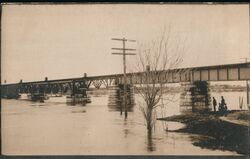 Railroad Bridge Postcard