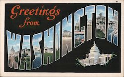 Greetings from Washington District Of Columbia Washington DC Postcard Postcard Postcard