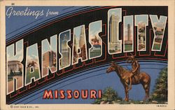 Greetings from Kansas City Postcard