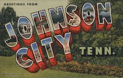 Greetings from Johnson City Tennessee Postcard Postcard Postcard