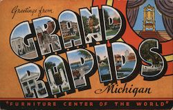 Greetings from Grand Rapids Michigan Postcard Postcard Postcard