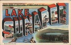 Greetings from Lake Sunapee Postcard