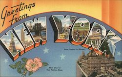 Greetings from New York Postcard