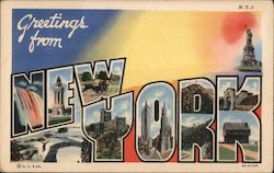 Greetings from New York Postcard Postcard Postcard