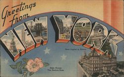 Greetings from New York Postcard