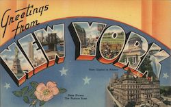 Greetings from New York Postcard