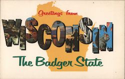 Greetings from Wisconsin Postcard