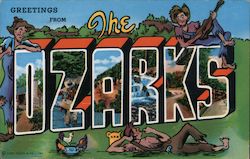 Greetings from The Ozarks Postcard