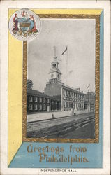 Greetings from Independence Hall, Philadelphia Postcard