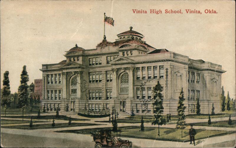 Vinita High School Oklahoma Postcard