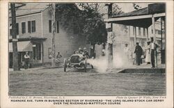 The Long Island Stock Car Derby Over the Riverhead-Mattituck Course New York Spooner & Wells Postcard Postcard Postcard