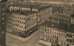 Birds-Eye View from Courthouse Postcard