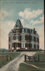 Mackinac County Court House Postcard