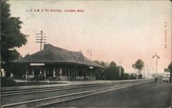 L. S. & M. S. Railway Station Postcard