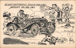 Elgin National Road Races Postcard