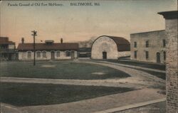 Parade Ground of Olf Fort McHenry Postcard