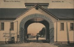 Entrance to Fort McHenry Postcard