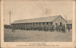 In Line For Mess Fort Benjamin Harrison, IN Postcard Postcard Postcard