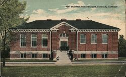 Post Exchange and Gymnasium Fort Benjamin Harrison, IN Postcard Postcard Postcard