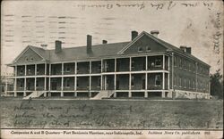 Companies A and B Quarters Fort Benjamin Harrison, IN Postcard Postcard Postcard