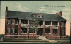 Officers' Flats Fort Benjamin Postcard