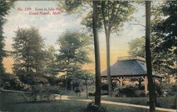 Scene in John Ball Park Grand Rapids, MI Postcard Postcard Postcard