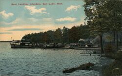 Boat Landing on Gull Lake Postcard