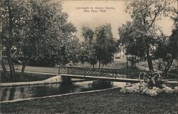 Approach to Water Works Paw Paw, MI Postcard Postcard Postcard