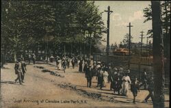 Just Arriving at Canobie Park New Hampshire Postcard Postcard Postcard