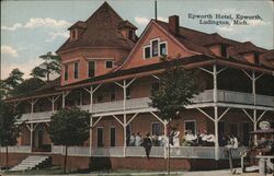 Epworth Hotel Ludington, MI Postcard Postcard Postcard