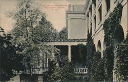 Side View of Main Enterance, White Sulpher Springs Postcard