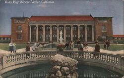 Venice High School California Postcard Postcard Postcard