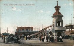 Helter Skelter and Scenic Ry Venice, CA Postcard Postcard Postcard