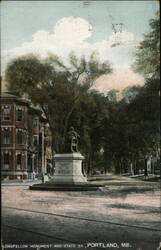 Longfellow Monument Postcard