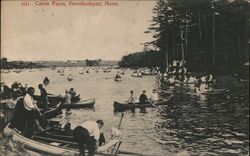 Canoe race Postcard