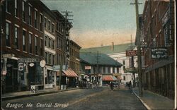 Central Street Bangor, ME Postcard Postcard Postcard