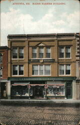 Maine Farmer Building, Augusta ME Postcard