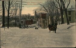 Main Street in Winter Postcard