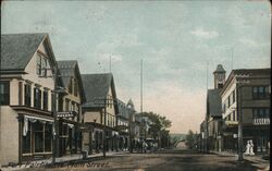 Looking Along Main Street Fort Fairfield, ME Postcard Postcard Postcard