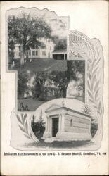 Residence and Mausoleum of the late US Senator Morrill Postcard