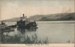 Chesapeake and Ohio River Ferry Ferries Postcard Postcard Postcard