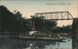 Verdigris ferry Postcard