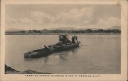 Ferrying Across Colorado River Postcard