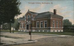 Carnegie Library Burlington, VT Postcard Postcard Postcard